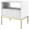 Image de Habitat et Jardin Table de Chevet en Bois Tunis - Blanche