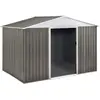 Image de Abri de Jardin métal Dallas - 4,07 m² - Taupe