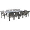 Image de Salon de Jardin Repas Extensible Lagos - 200/320 cm - Taupe - 12 Places