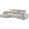 Image de Habitat et Jardin Canapé d'angle Gauche Convertible en Tissu Chenille Verneuil - 3 Places - Beige