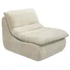 Image de Habitat et Jardin Chauffeuse en Tissu texturé Candela - 81 x 96 x 75 cm - Beige