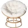 Image de Habitat et Jardin Fauteuil papasan intérieur/extérieur Style loveuse Bali - Ø91cm - Beige