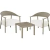 Image de Salon de Jardin en métal et Plastique Céora - 2 Places - Taupe