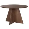 Image de Table à manger en bois "Virella" - 120 x 120 x 75 cm - Noyer