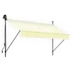 Image de Store banne 200x150 cm avec éclairage LED et manivelle Couleur:Beige