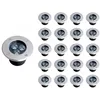 Image de Spot LED Encastrable Extérieur IP65 220V Sol 3W 80° - Pack de 20 - Blanc Neutre 4000K - 5500K - SILAMP