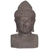 Image de Jardinex Tête de Bouddha Buste 31 cm - Gris Anthracite 30 cm