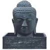Image de Jardinex Fontaine tête de Bouddha 75 cm + Bac - Gris Anthracite 96 cm