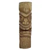 Image de Jardinex Statue Tiki Totem Mauri 100 cm - Brun 100 cm