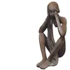 Image de Jardinex Statue de Tristan Assis Effet Demi Rouille - Rouille 86 cm