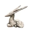 Image de Jardinex Statue de Le Renard attentif - Le Petit Prince - Gris Clair 37 cm