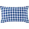 Image de Housse de coussin en lin lavé Taormina Gabrielle Paris Bleu 30x50