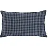 Image de Housse de coussin Taormina en lin lavé Gabrielle Paris Vichy Marine 30x50