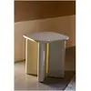 Image de Table d'appoint en bois laqué Garance Gabrielle Paris Crème taille unique