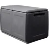 Image de INTEC - Coffre de Rangement 230L Coffre de Jardin Gris/Noir 96 x 53 x H57cm Poignées de Transport polypropylène