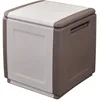 Image de INTEC - Coffre de Rangement 130L Beige/Taupe 54 x 53 x H57cm Poignées de Transport polypropylène
