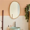 Image de MOB-IN Miroir Galet chêne Oaky 40x65