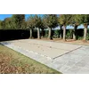 Image de Bâche d'Hivernage Beige 10,60 x 5,60 m pour Piscine Maximum 10 x 5 m avec Grille Centrale d'Evacuation - Fabrication Française - Direct Usine - 550 g/m² - Livrée avec Sandows Cabiclic + Pitons Crosse