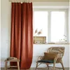 Image de HOUSSE DE REVE Rideau Ajustable 140x270 cm Lin lavé Paprika