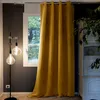 Image de HOUSSE DE REVE Rideau Occultant 140x280 cm Doublure Polaire Polyester Moutarde