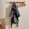 Image de Soft by Perle de Coton - Peignoir enfant à Capuche gris perle 4 A