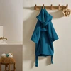 Image de Soft by Perle de Coton - Peignoir enfant à Capuche petrole 2 A