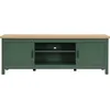 Image de HOMIFAB Meuble TV 2 Portes Vert 160 cm - Sana