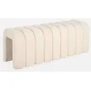 Image de sweeek - Banc. Bout de lit Beige Contemporain en Tissu