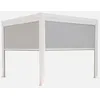 Image de sweeek - Pergola bioclimatique Aluminium Triomphe 3x3 m Lames orientables avec 2 Stores en Aluminium et textilène Blancs