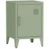 Image de sweeek - Table de Chevet en Acier Vert. 1 Porte. casier. Chambre Enfant