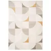 Image de sweeek - Tapis intérieur motifs rétro poils ras crème 200 x 290cm