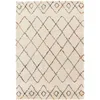 Image de sweeek - Tapis intérieur Shaggy 200 x 290cm Poils Longs. Style berbère. crème et Multicolore