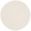 Image de sweeek - Tapis Rond intérieur Motifs Cercles en Relief crème Ø160cm