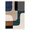 Image de sweeek - Tapis intérieur Shaggy. Motifs géométriques. crème. 160 x 230cm