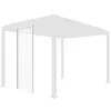 Image de sweeek - Persienne 100cm pour pergola bioclimatique Triomphe. côté 3m. Aluminium. Blanc