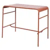 Image de sweeek - Table Haute de Jardin métal 4 Places. Terracotta. 120 x 70 x 95cm