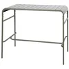 Image de sweeek - Table Haute de Jardin métal 4 Places. Kaki. 120 x 70 x 95cm