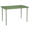 Image de sweeek - Table de Jardin métal 4 Places. Vert. Amelia. 120x70cm. Traitement antirouille. Lattes et Bords arrondis