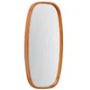 Image de sweeek - Miroir rectangulaire Jamie en Bois d'hévéa. Bords arrondis. Couleur Bois Clair. 80 cm