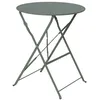 Image de sweeek - Table de Jardin bistrot Ronde Ø60cm Pliable en Acier thermolaqué
