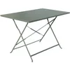 Image de sweeek - Table de Jardin bistrot rectangulaire Pliable métal 110 x 70cm. 4 Places