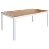 Image de sweeek - Table de Jardin Senora Acacia Blanc avec Coins arrondis. 8 Places. 160 x 90 x 75 cm