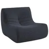 Image de sweeek - Chauffeuse Tissu Effet Alpaca 1 Place. Bleu foncé. Style Contemporain. L 91 x P 105 x H 72cm
