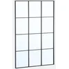 Image de sweeek - Miroir rectangulaire Industriel Acier Noir - 80 x 120 x 2.5 cm - Terry