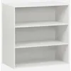 Image de sweeek - Etagère. bibliothèque. Module de Rangement décor Bois Blanc 2 étagères L 70 x P 35 x H 70cm - Kompo