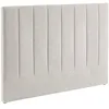 Image de sweeek - Tête de lit pour lit Double 140cm revêtement Tissu Gris Clair - Cole 150cm