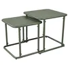 Image de sweeek - Table gigogne extérieure carrée en acier 45cm kaki - Amélia