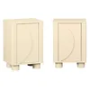 Image de sweeek - Lot de 2 Tables de Chevet décor Bois Beige 1 Porte réversible Pondi