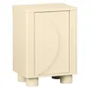 Image de sweeek - Table de Chevet décor Bois Beige 1 Porte réversible Pondi