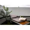 Image de KIT CLOTURE COMPLET CLOSEA PVC BLANC (Long: 6M x Haut: 1M13) - idéale pour jardin, balcon et terrasse - coupe-vent - brise vue occultant - Qualité supérieure - Délimitation du jardin.